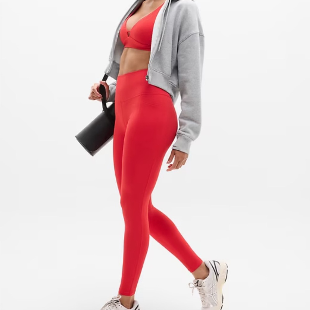 Athleta Ultra High Rise Elation Tight Red Womens
Athltic Size Small
